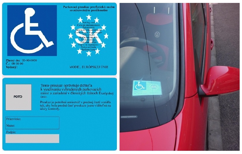 Aký bočný odstup je povinný zachovať vodič pri zastavení a státí vedľa vozidla s parkovacím preukazom pre fyzickú osobu so zdravotným postihnutím?